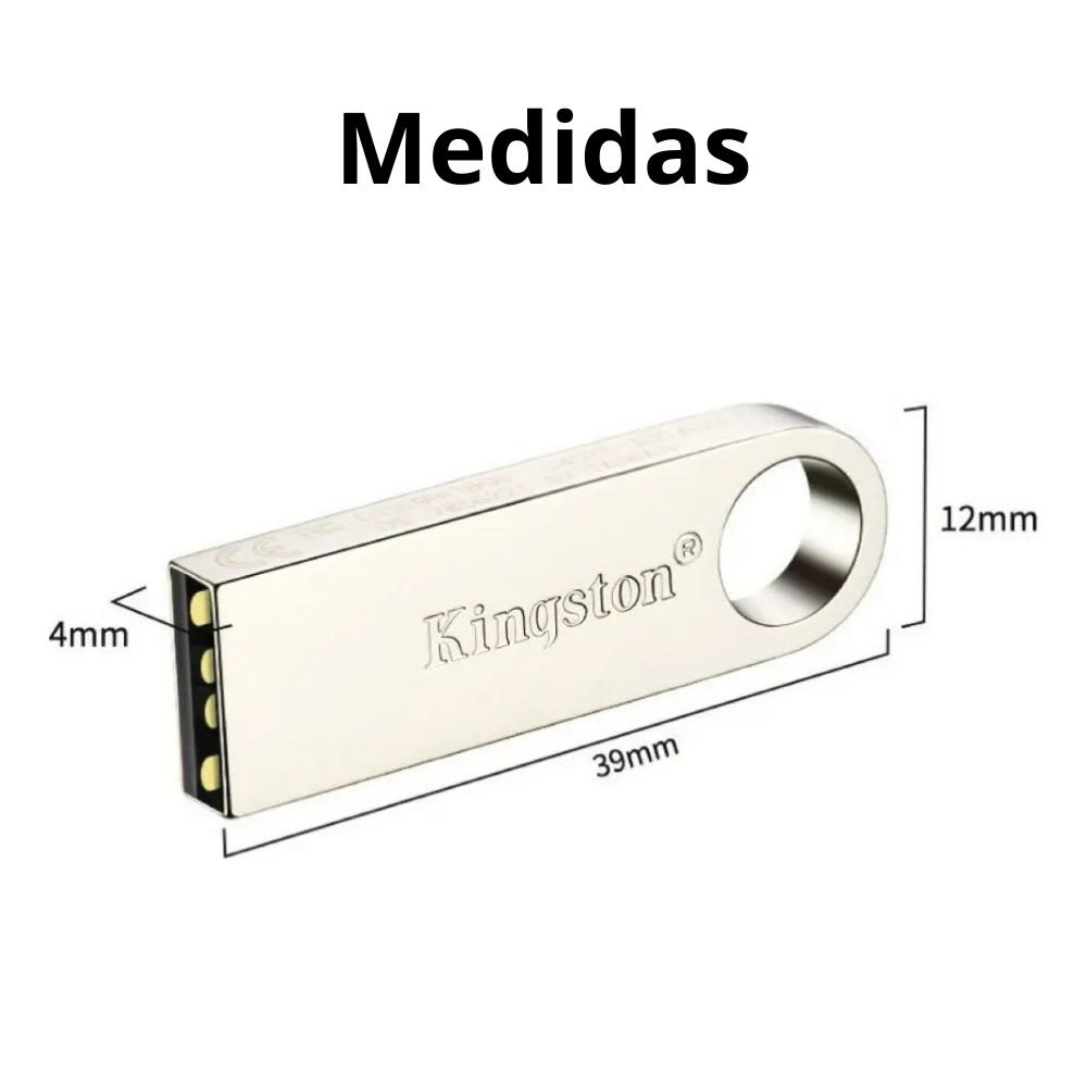 Memoria USB Kingston 16gb Data Traveler SE9 Metal Pendrive2