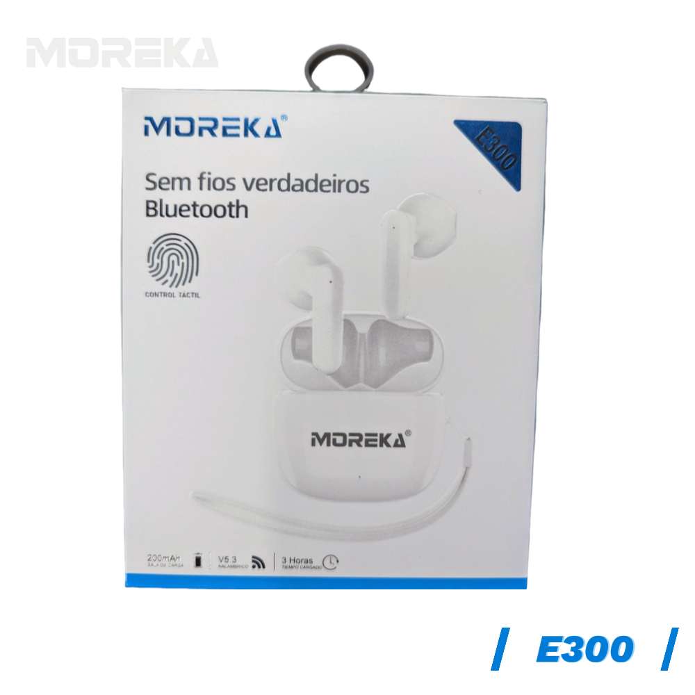Audífonos Bluetooth 5.3 Moreka E300 TWS Táctil 9