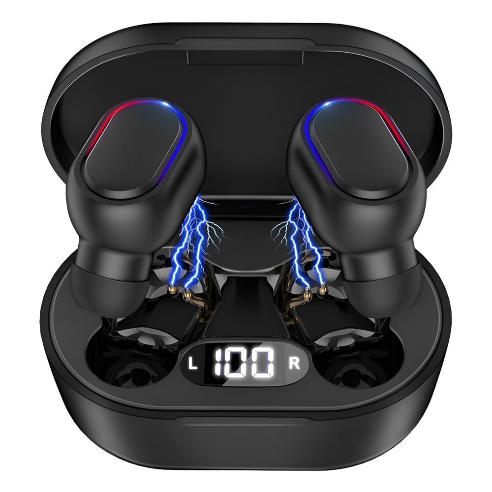 Audífonos Bluetooth 40mAh / Estuche 300mAh 25h con estuche Moreka E6019