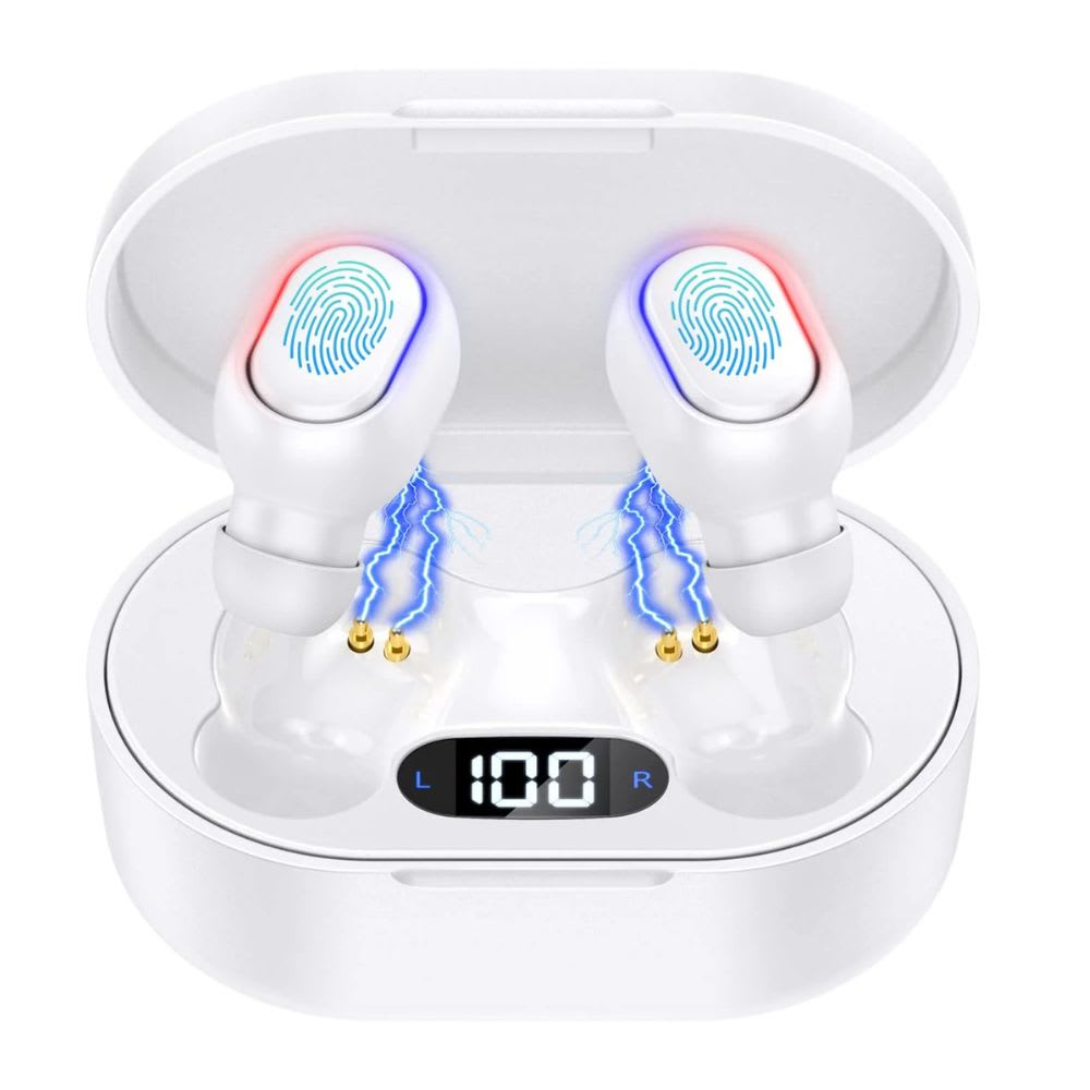 Audífonos Bluetooth Moreka E601 40mAh/300mAh 25h Estuche 0