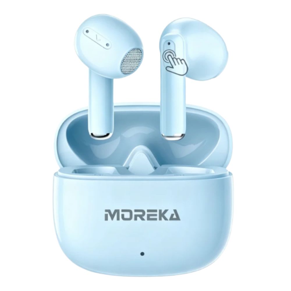 Audífono Inalámbrico Moreka E602 31h con Estuche Cancelación de Ruido Táctil Interruptor Libre3