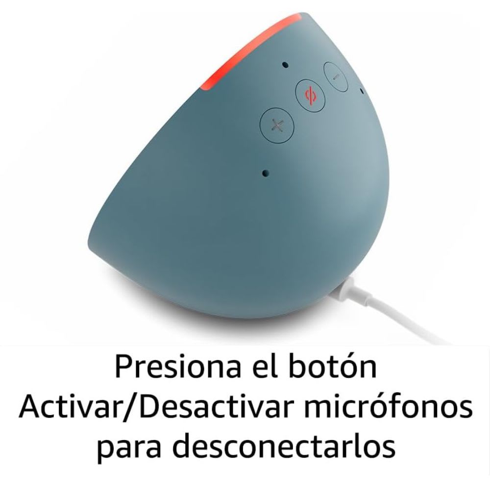Amazon Echo Pop Bocina Inteligente con Alexa 15W Bluetooth Wi-Fi 802.11ac Audio Multi-Room Compatible con Android iOS Fire OS Control por Voz4