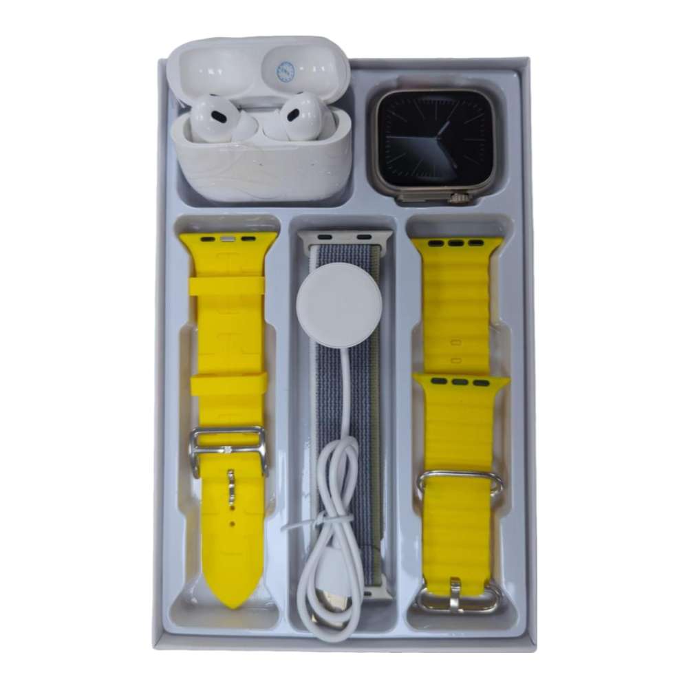 Smart Watch ET21 Ultra Max Carga Inalámbrica 3 Bandas y audifonos6