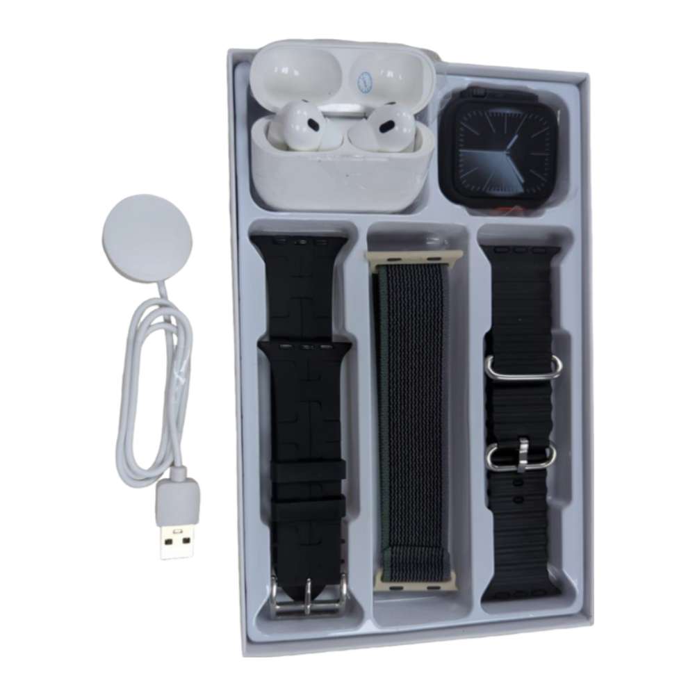 Smart Watch ET21 Ultra Max Carga Inalámbrica 3 Bandas y audifonos7