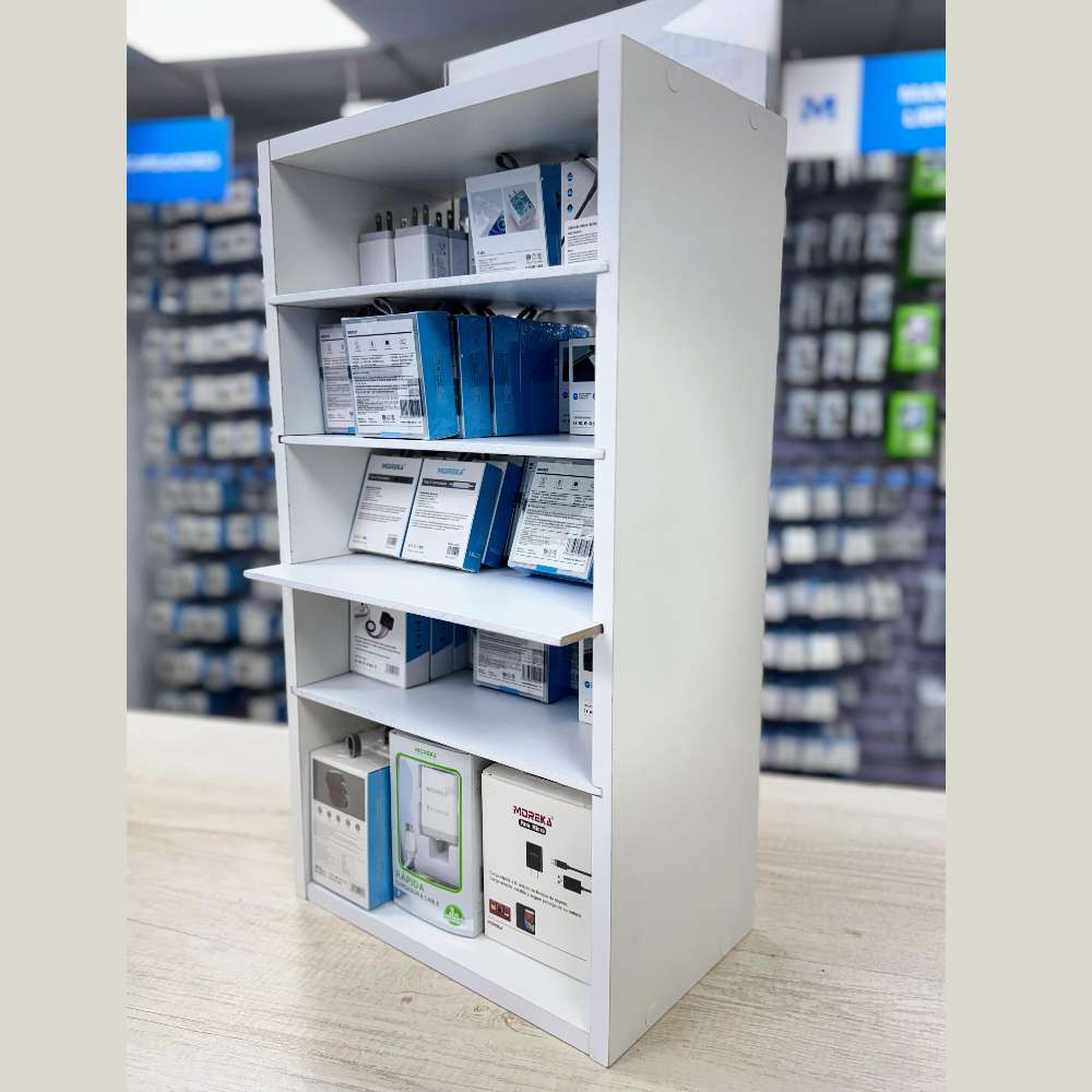 Exhibidor Moreka mod 2200 con 80 accesorios para celulares desarmable5