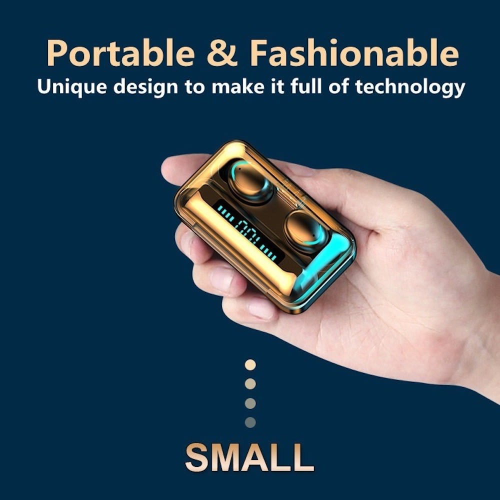 Audífonos Bluetooth 5.0  F9 5, TWS, Power Bank básico8