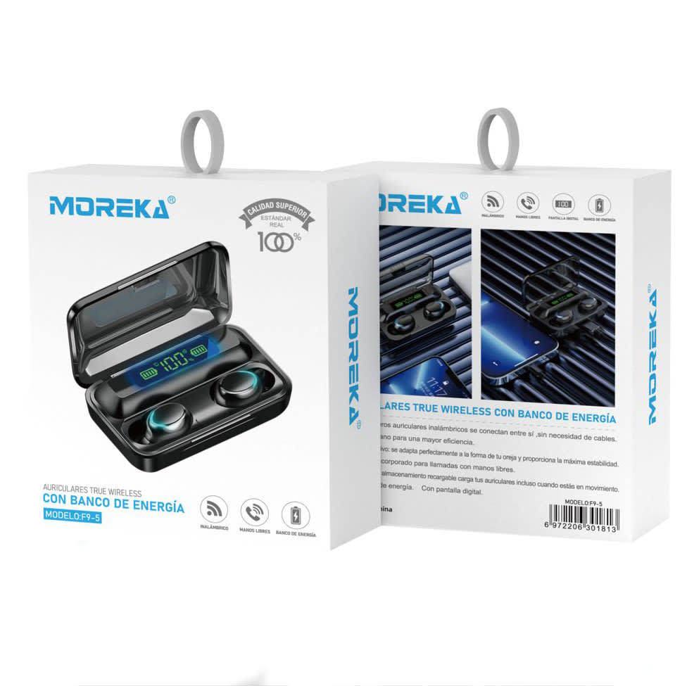 Audífonos Bluetooth 5.0 F9 5 TWS Power Bank básico Generico14