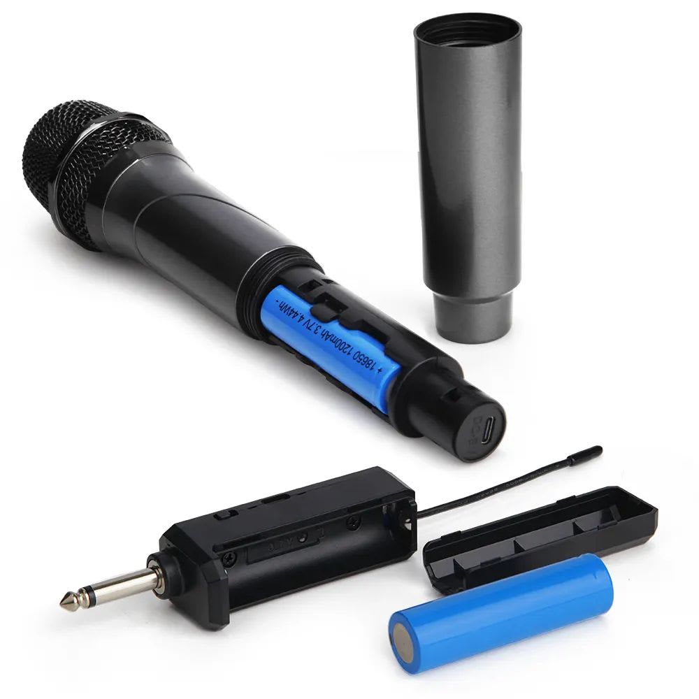 Micrófono Inalámbrico Con Transmisor Fol FH-293U 1200mah 0