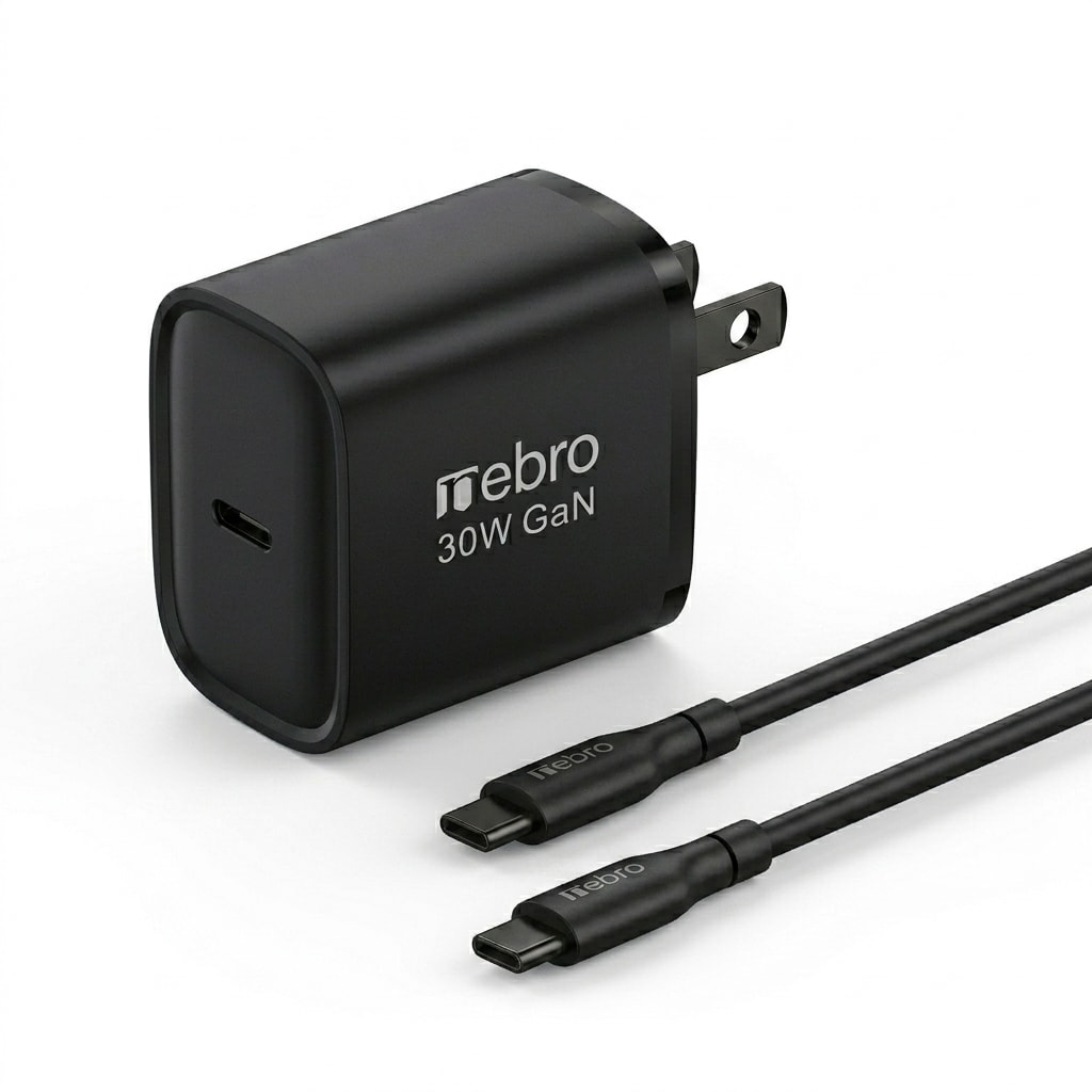 CARGADOR VGA-053T DE 30W GaN CABLE C A C SALIDA TIPO C6
