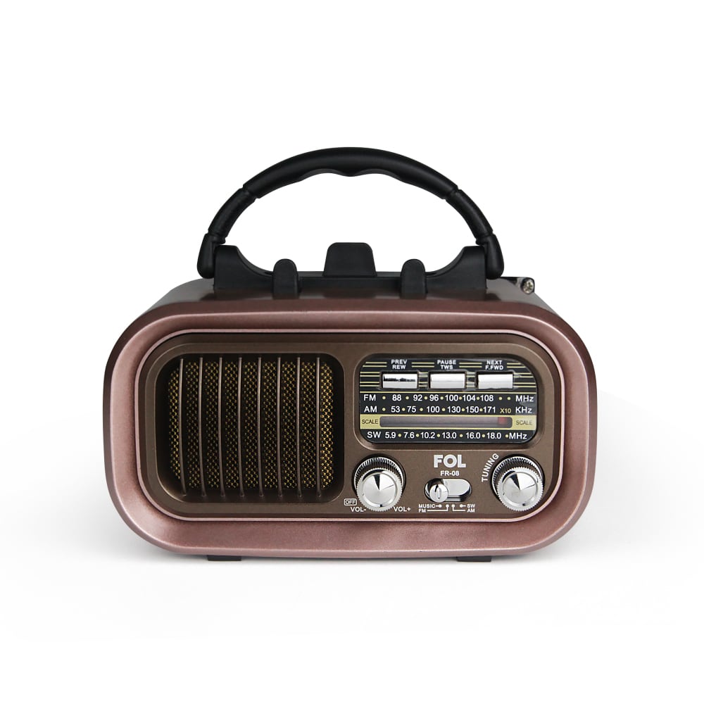 Radio AM/FM/SW Fol Bluetooth, TF Card, Radio FM, USB  TWS FR-08 0