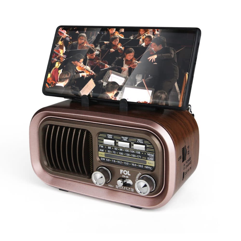 Radio AM/FM/SW Fol Bluetooth, TF Card, Radio FM, USB  TWS FR-087