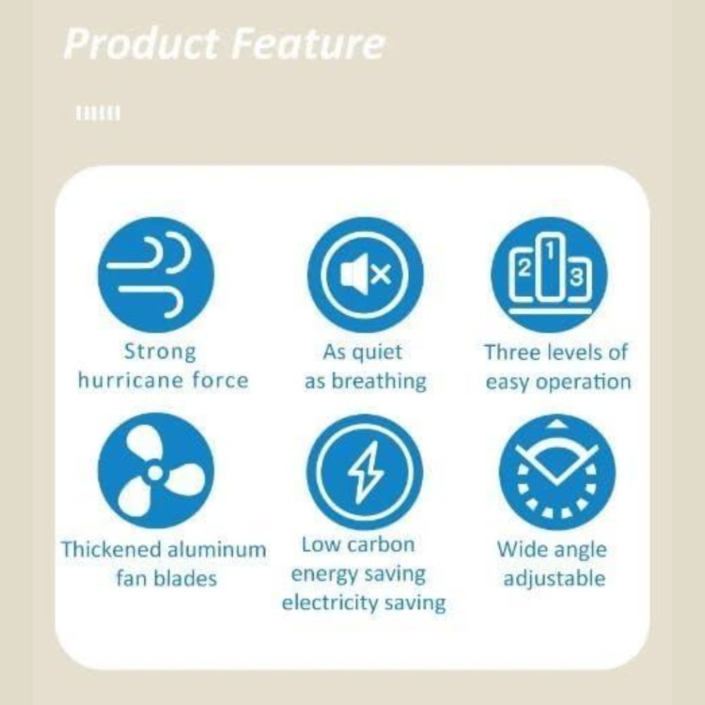 Ventilador 3 aspas alta velocidad de 18 pulgadas Ajustable5