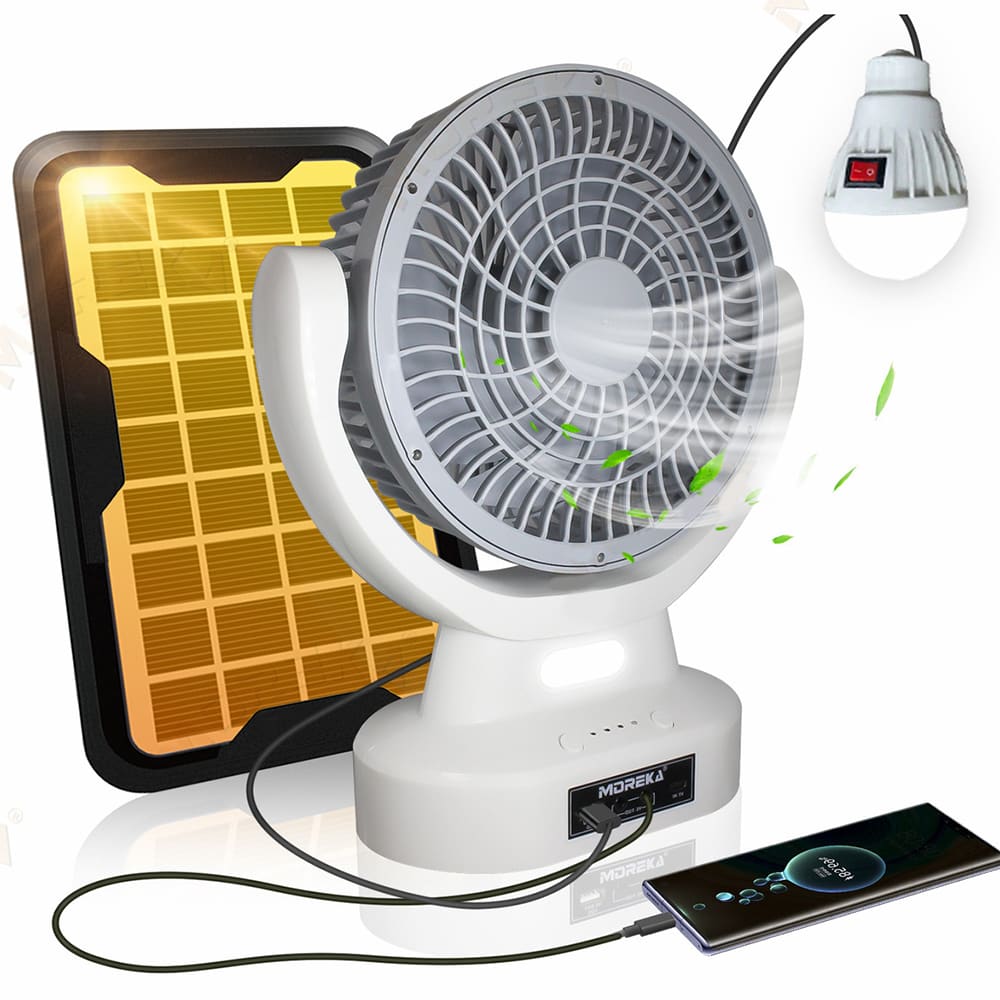 Ventilador Solar Recargable 9
