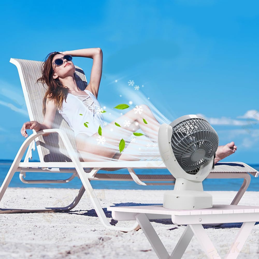 Ventilador Solar Recargable 6