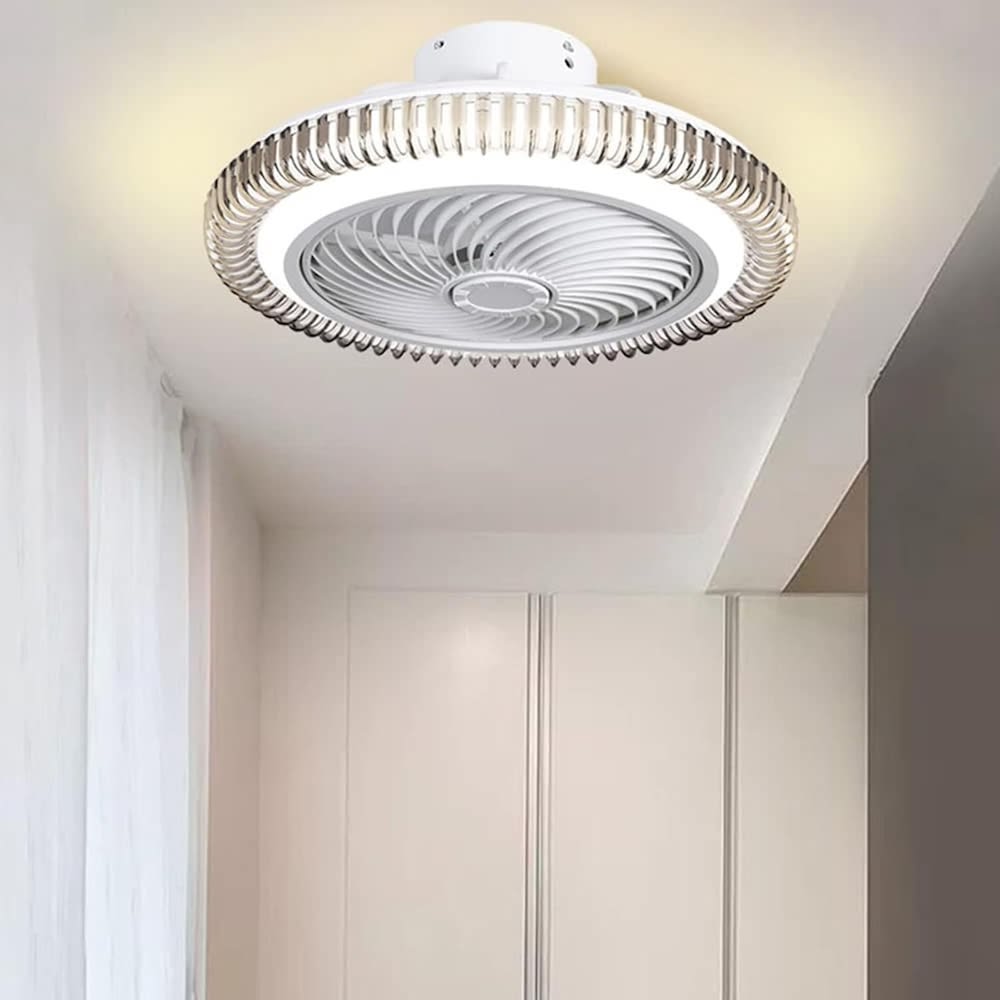 Ventilador De Techo Con Lámpara Led Foco 35w Silencioso FS-1363