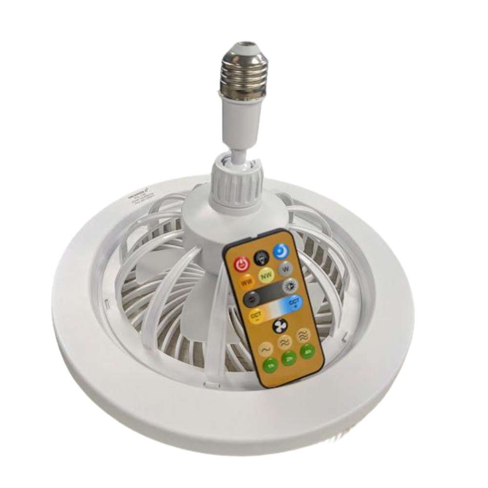 Ventilador De Techo Con Lámpara Led Foco 35w Silencioso FS-1367