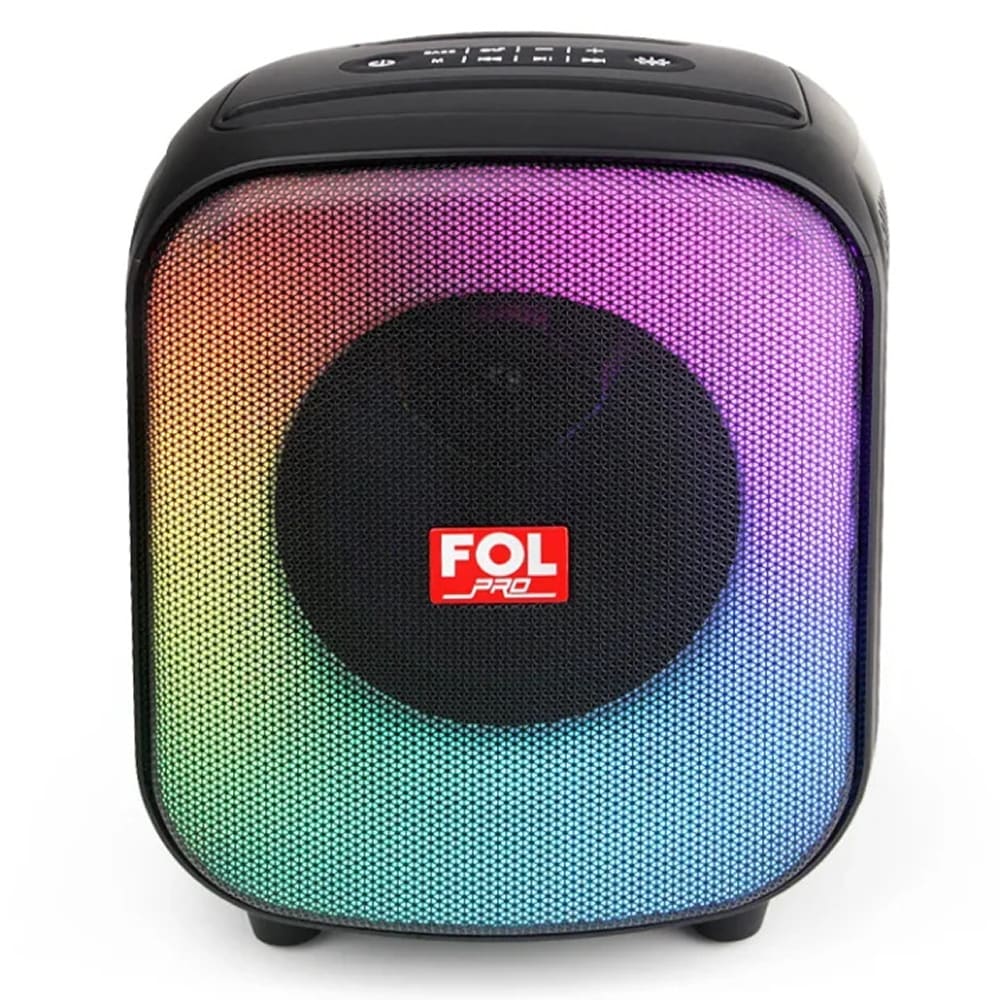 Bocina Fol 50W 5200mAh Bluetooth de 6.5 pulgadas luces RGB2