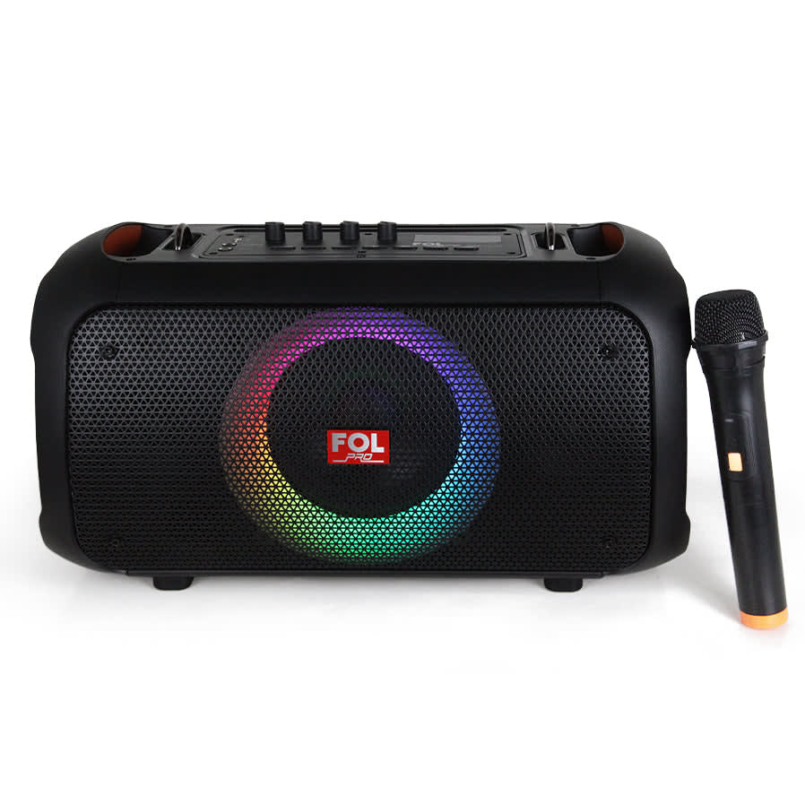 Bocina Bluetooth 50W 2000mAh entrada para Guitarra inc. Micrófono FOL FS-L1281