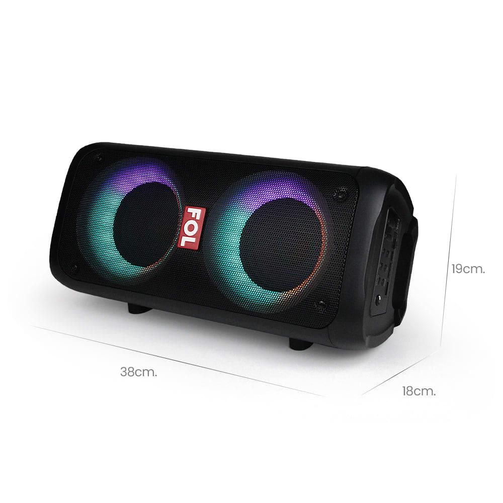Bocina FOL Bluetooth Estéreo 20W 2200mAh Sonido inmersivo8