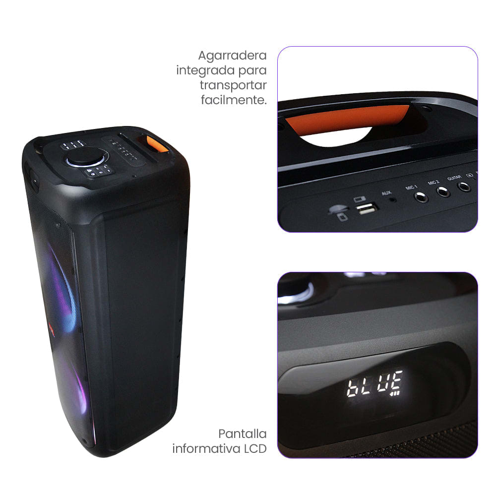 Bocina portátil 110W Subwoofer 12? + 1 bocina de 2? FS-L22123