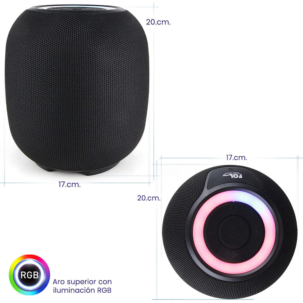 Bocina Bluetooth 18W 2200mAhh TWS FOL FS-R1185