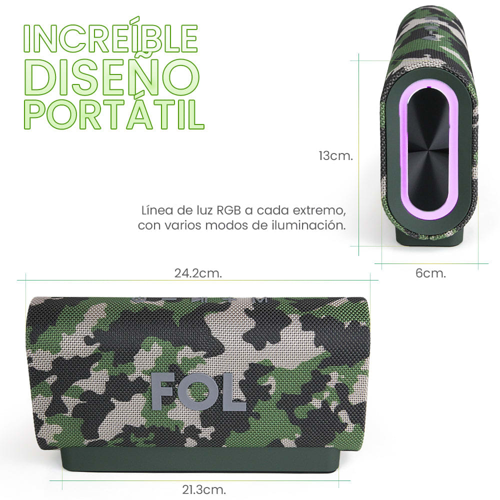 Bocina Bluetooth 25W 2200mAh TWS FOL FS-R12184