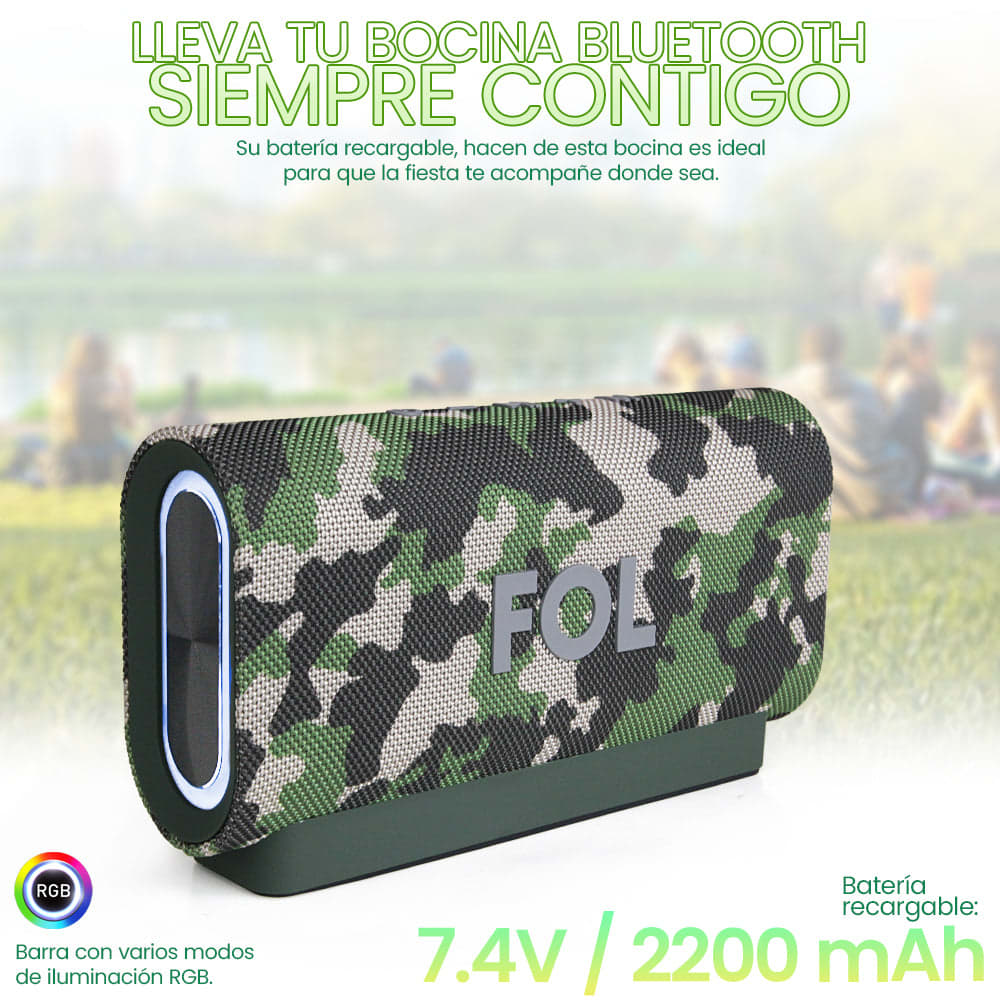 Bocina Bluetooth 25W 2200mAh TWS FOL FS-R12182