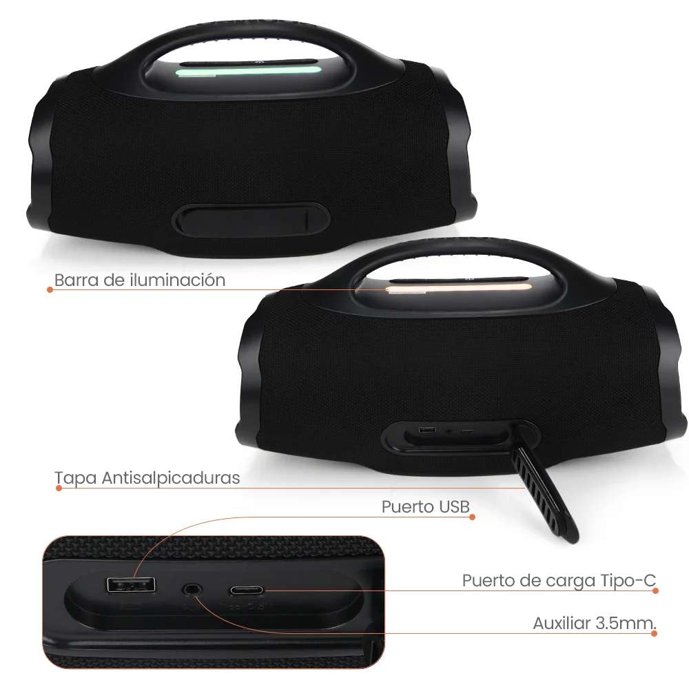 Bocina FOL FS-R305 50W 4000mAh 8hrs bateria Bluetooth IPX56