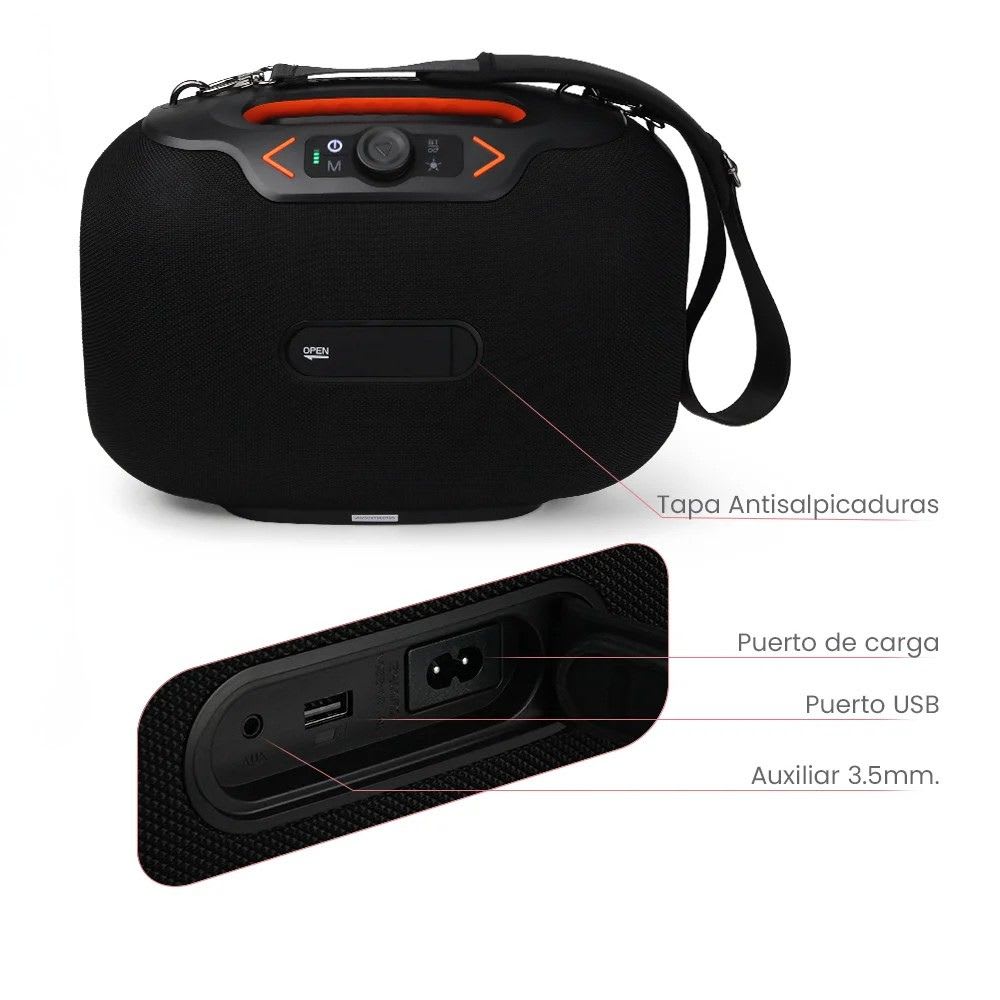 Bocina FOL FS-R306 90W 8000mAh 3hrs de bateria Bluetooth5