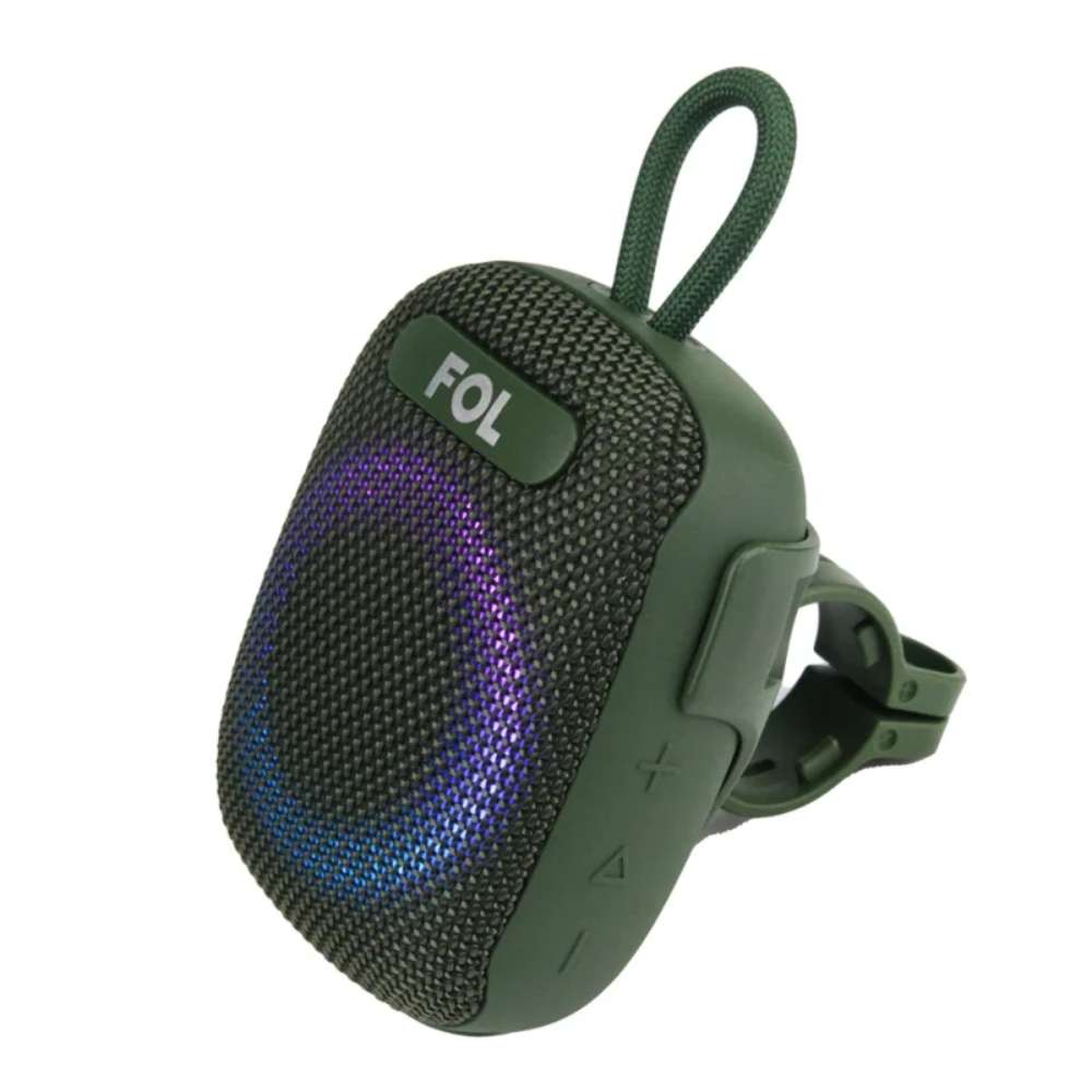 Bocina Moto Bluetooth FOL FS-S195 TF Card Radio FM 1800mAh 8W Resistente al agua IPX67