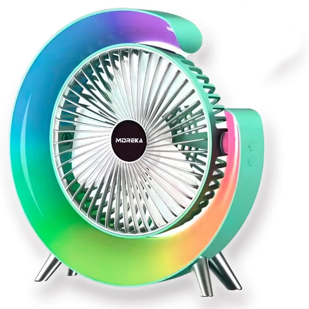 Ventilador alta velocidad RGB, Ajustable 1200mAh FS-1109