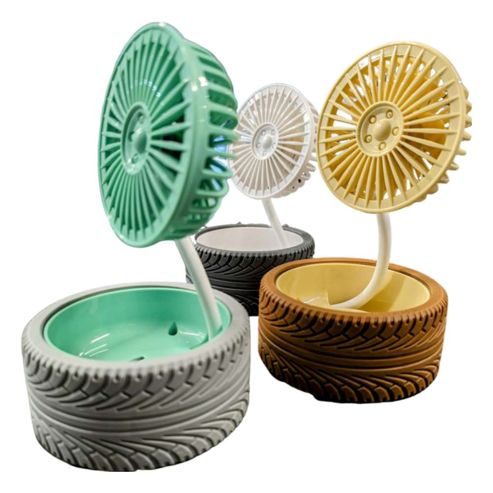 Mini Ventilador eléctrico Neumatico 9.5cm Recargable FS1038