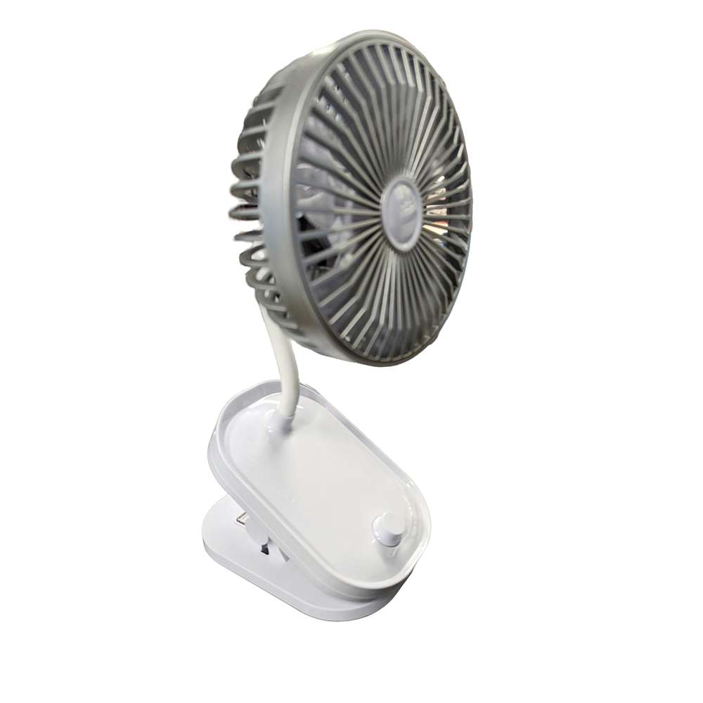 Ventilador Portatil Recargable Escritorio Personal Con Clip FS10611