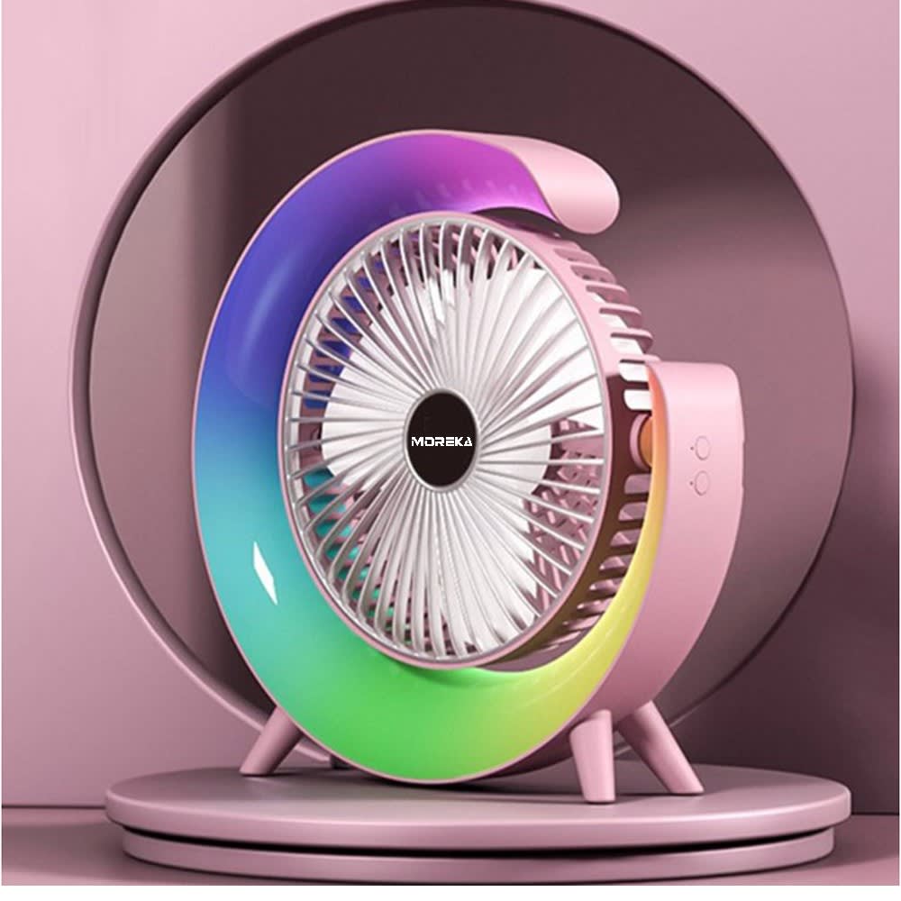 Ventilador alta velocidad RGB, Ajustable 1200mAh FS-1102