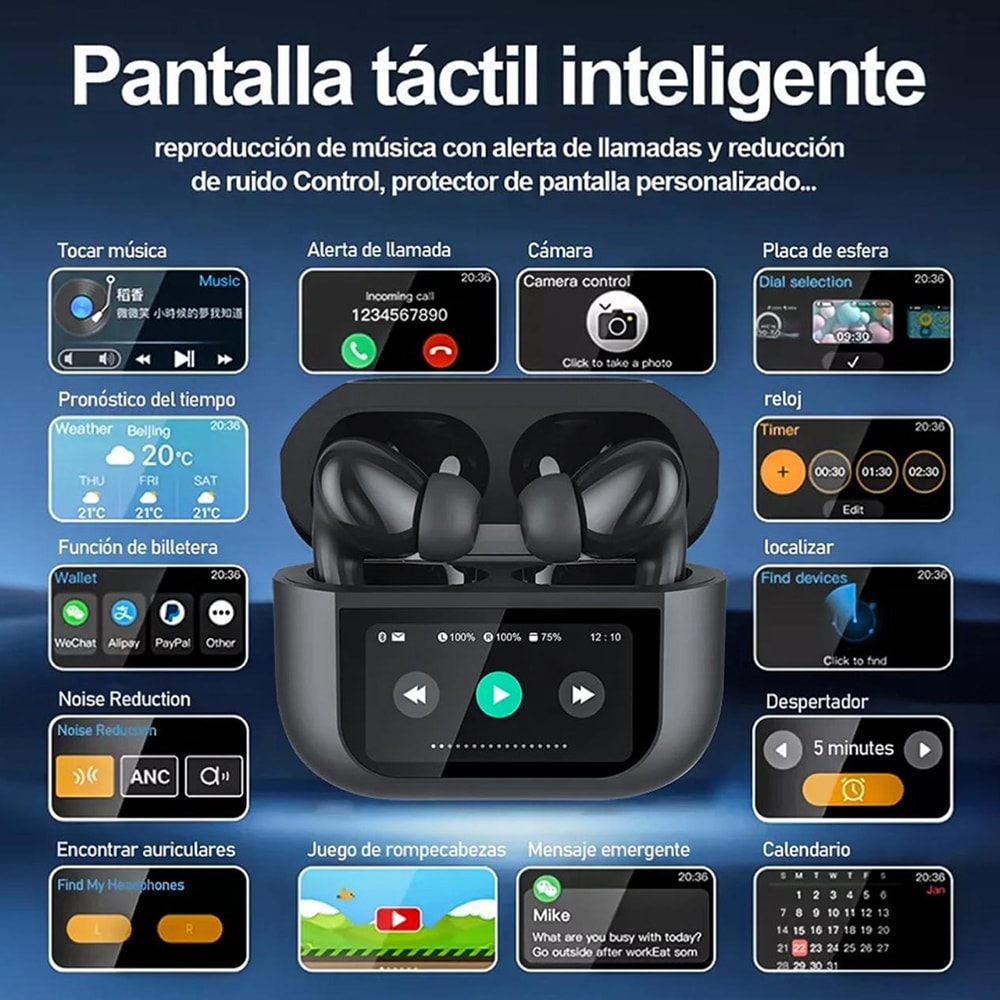 Audífonos FUTURE POD Cancelación Ruido Táctil 300mAh G-TIDE2