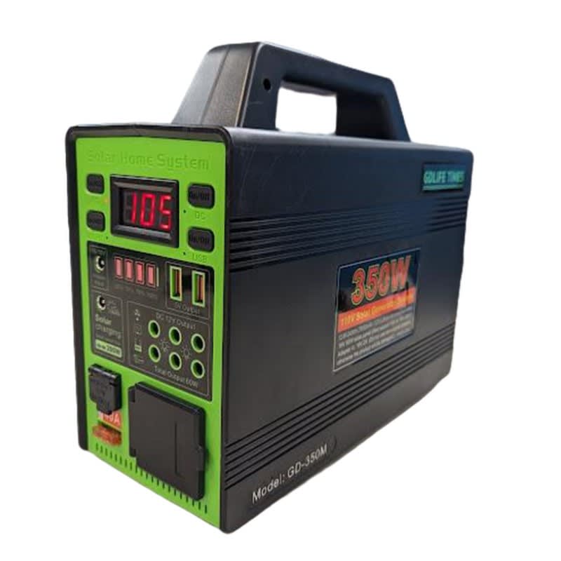 Generador Solar Greate Green Life de 350 Vatios panel solar 16v 75w reflector, bocina 4 bombillas5