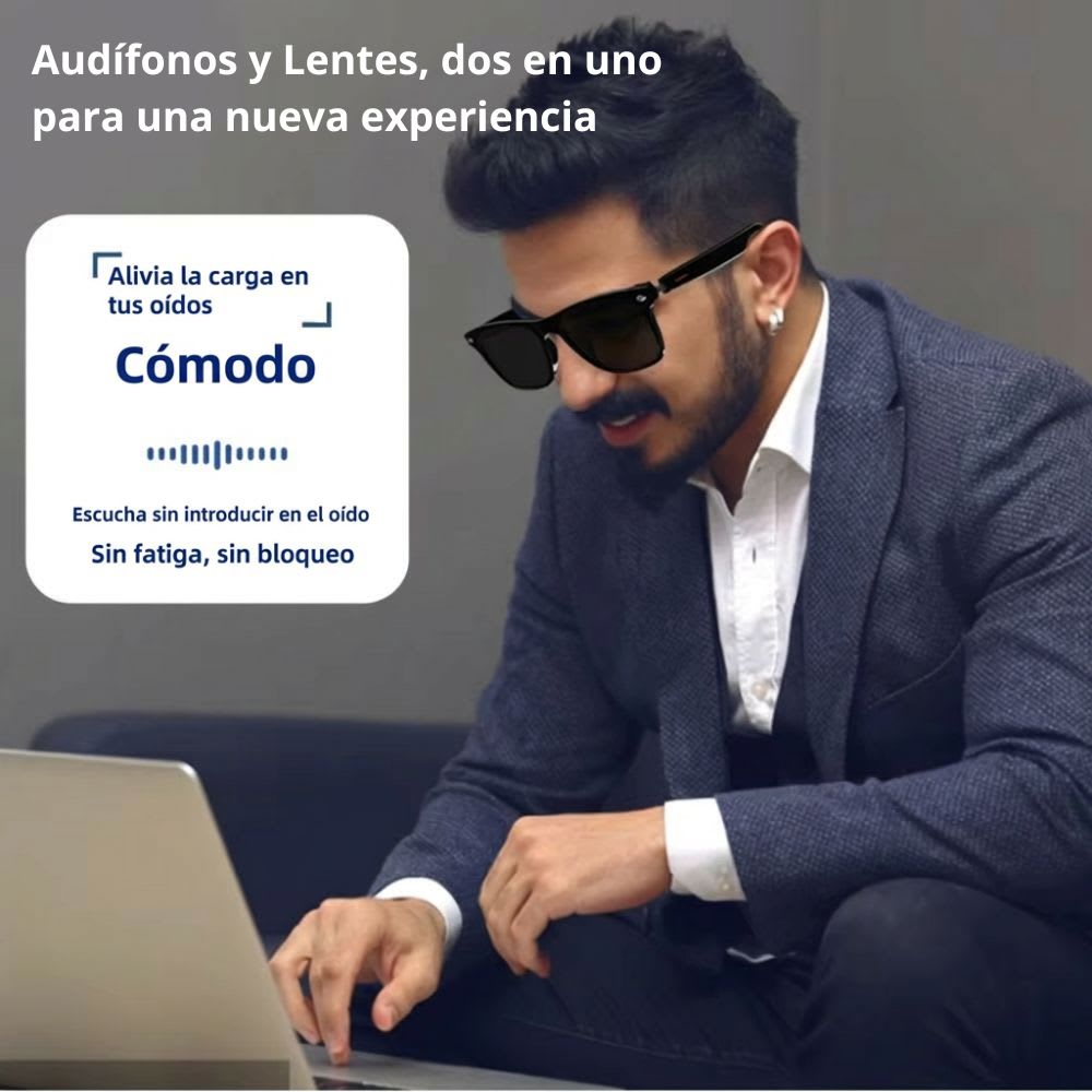 Lentes inteligentes traducción automática, asistente de Voz SIRI y Google, manos libres GS-084
