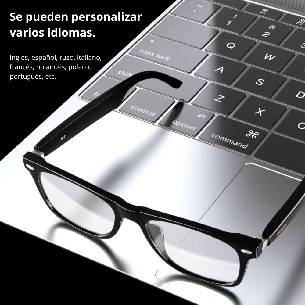 Lentes inteligentes traducción automática, asistente de Voz SIRI y Google, manos libres GS-083