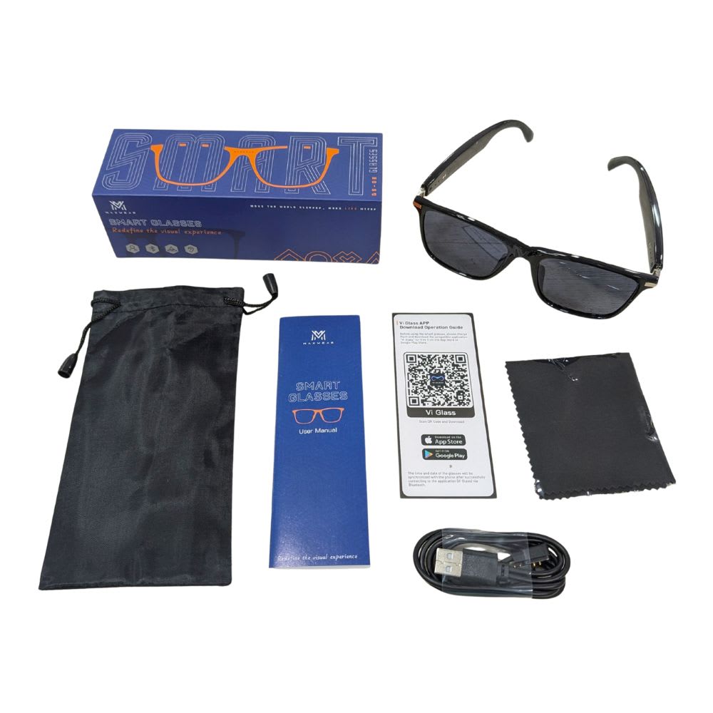 Lentes inteligentes traducción automática, asistente de Voz SIRI y Google, manos libres GS-089