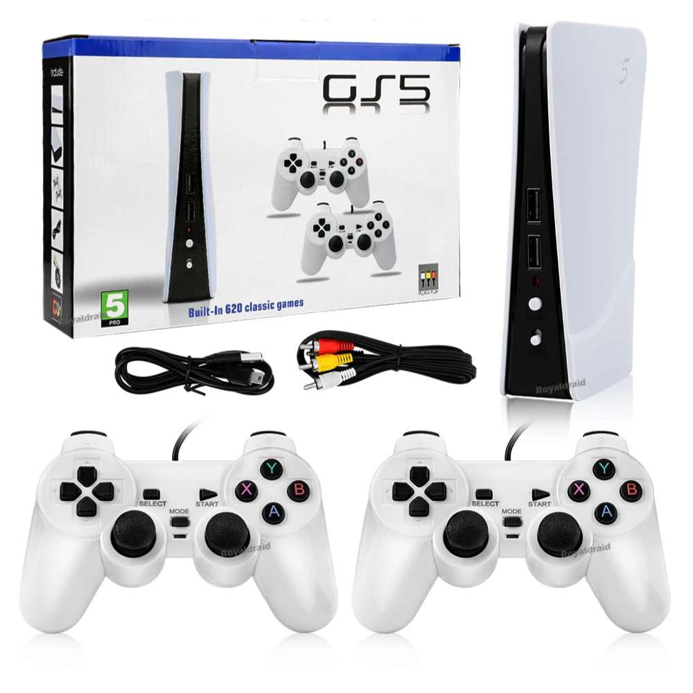 Consola de videojuegos GS5 Pro 620 juegos 8 bitsm portáti 2 controles 0