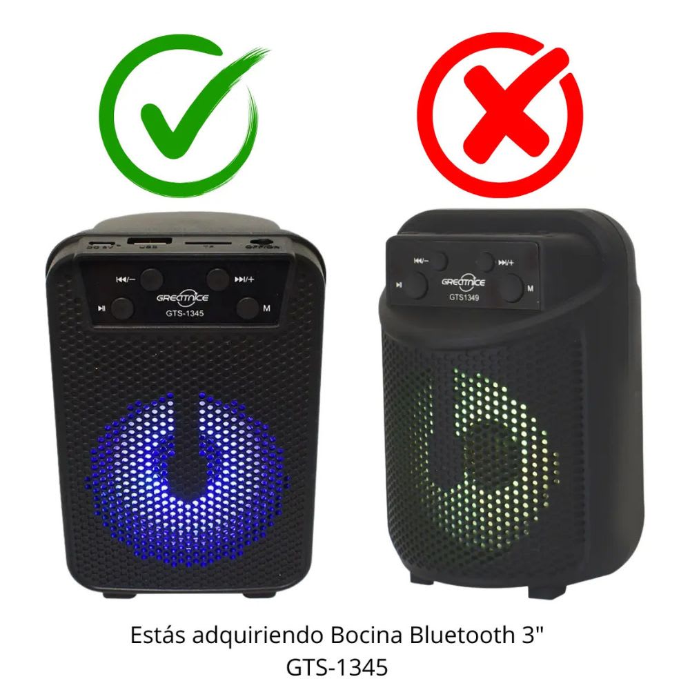 Mini Bocina Greatnice 5W Bluetooth recargable  USB TWS GTS-13452