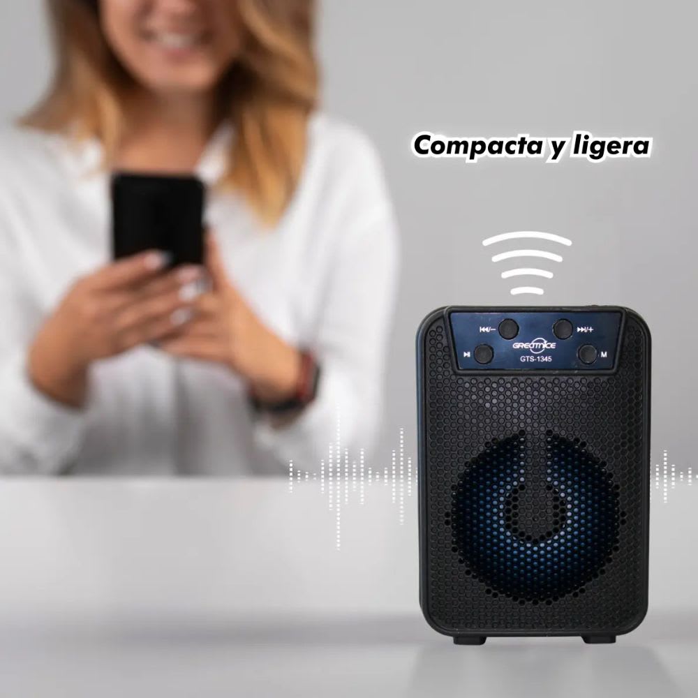 Mini Bocina Greatnice 5W Bluetooth recargable  USB TWS GTS-13456