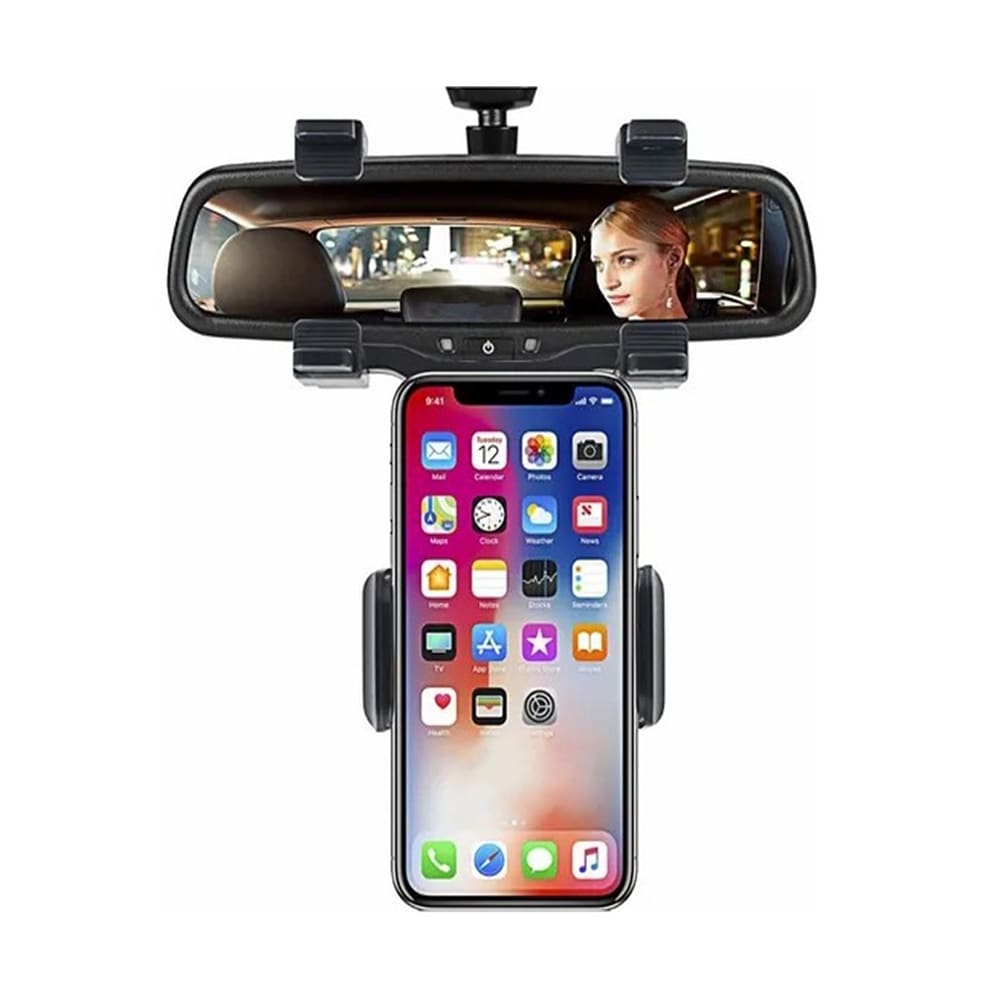 Soporte Porta Celular 360 Carro Auto Espejo Retrovisor  H27