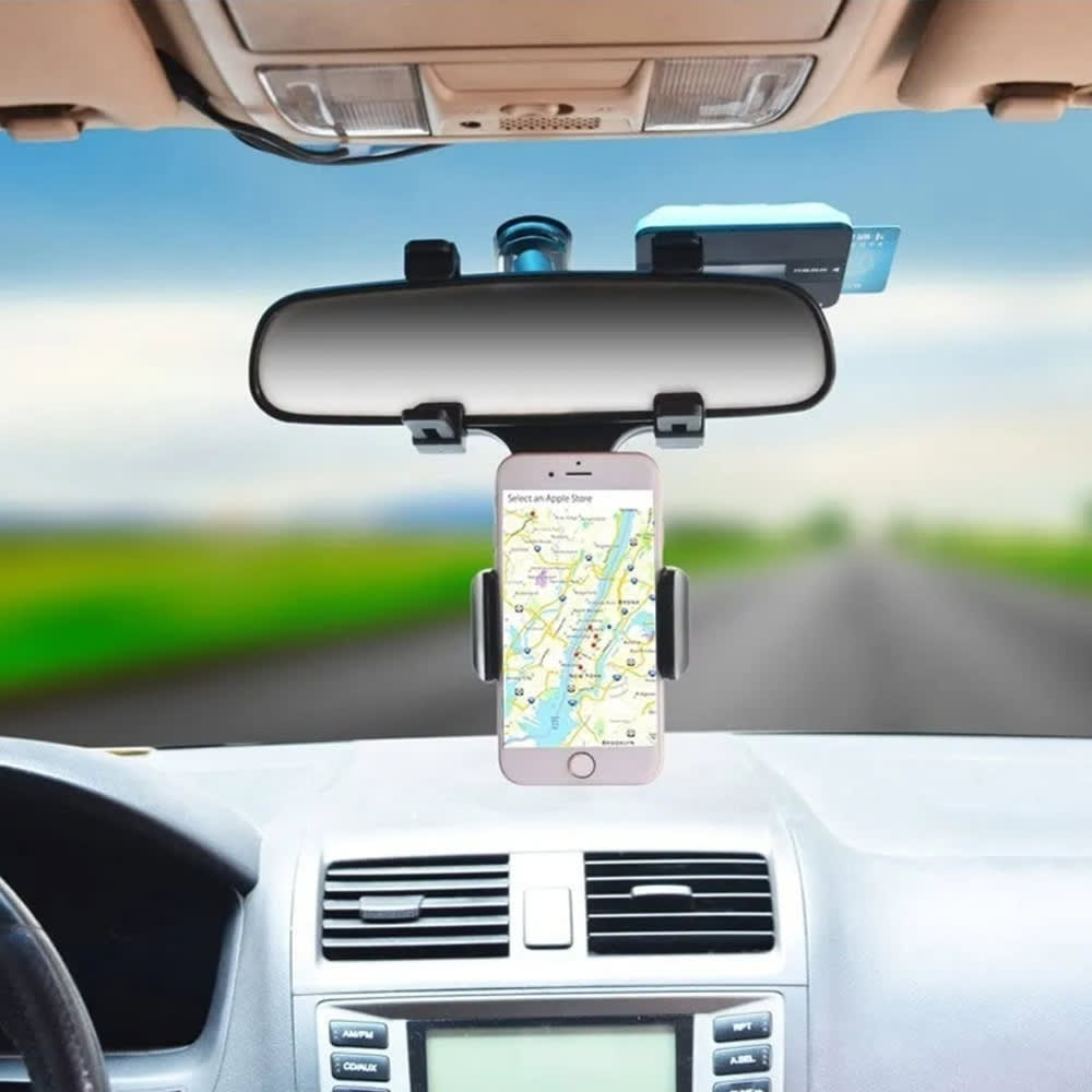 Soporte Porta Celular 360 Carro Auto Espejo Retrovisor  H210