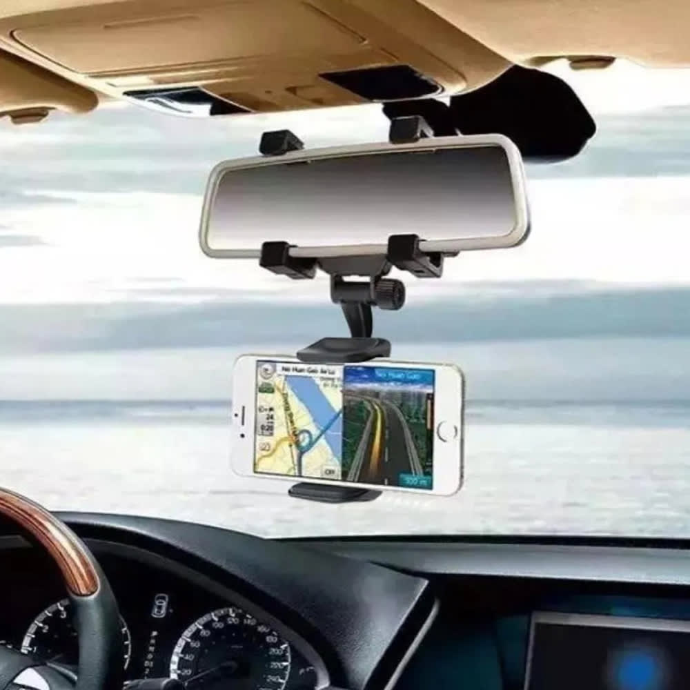 Soporte Porta Celular 360 Carro Auto Espejo Retrovisor  H28
