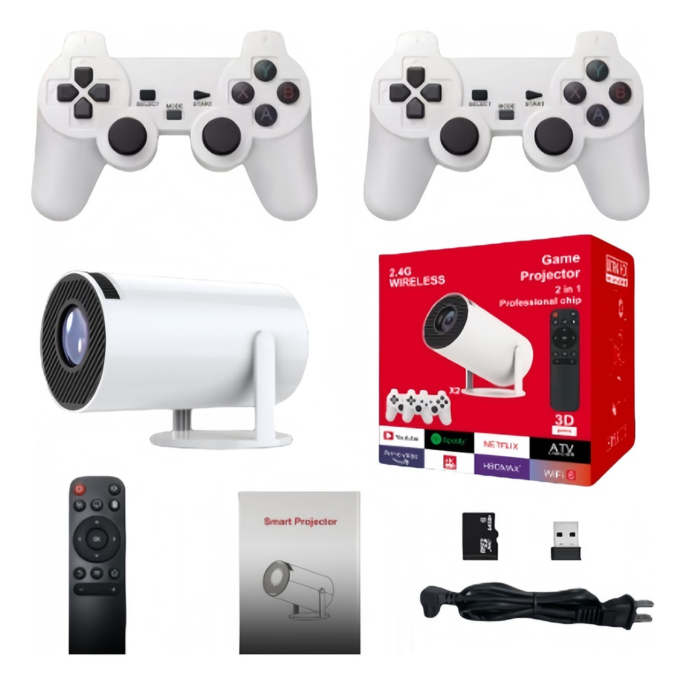 Proyector Android 4k Hd Wifi Smart Tv Videojuegos Portatil M300 MAX2