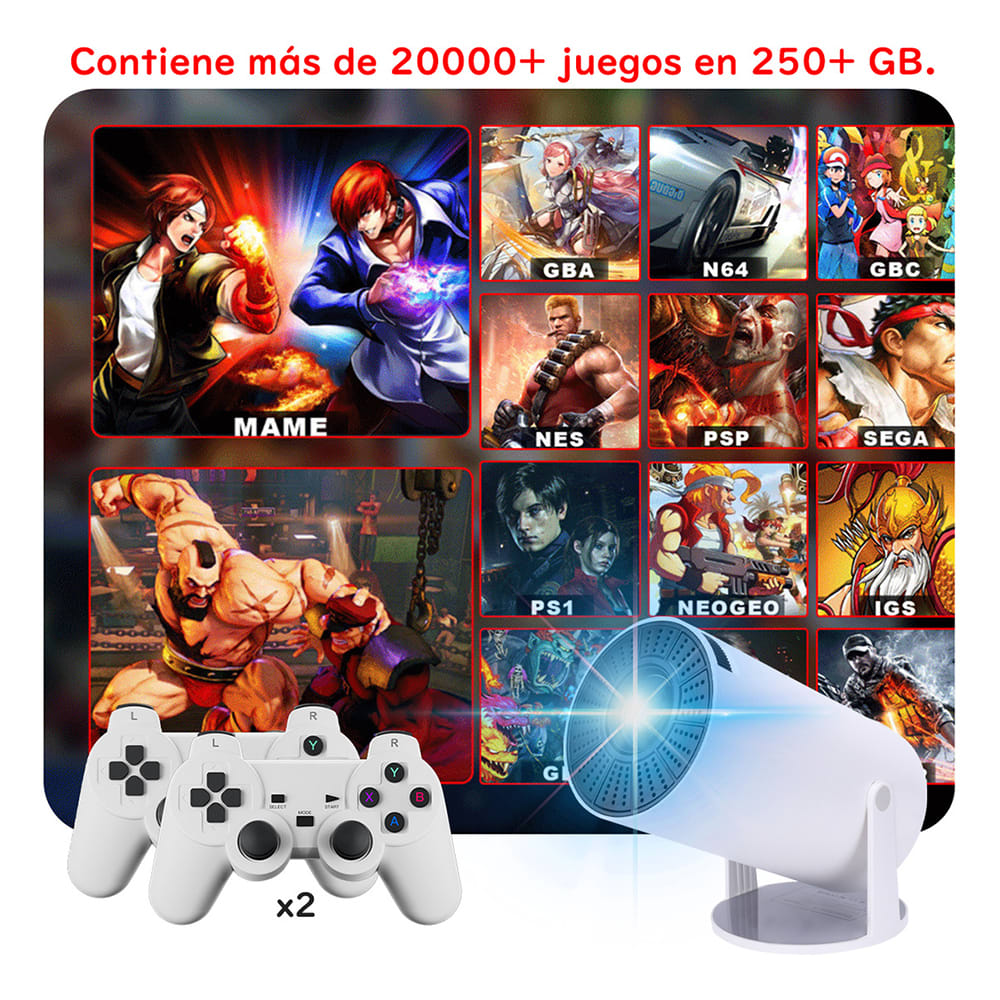 Proyector Android 4k Hd Wifi Smart Tv Videojuegos Portatil M300 MAX4