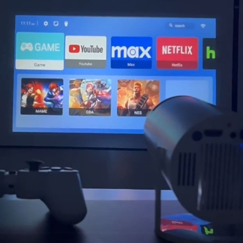 Proyector Android 4k Hd Wifi Smart Tv Videojuegos Portatil M300 MAX8