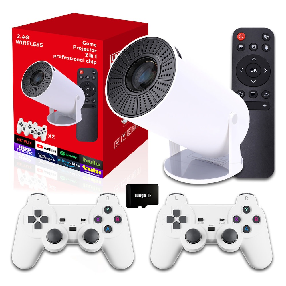 Proyector Android 4k Hd Wifi Smart Tv Videojuegos Portatil M300 MAX 0