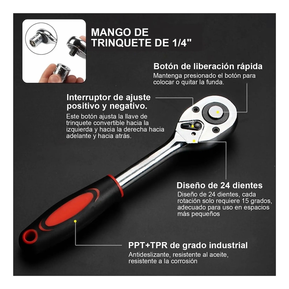 Estuche de Herramientas Juego 46 Piezas GJX2347 con Estuche7